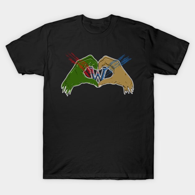 Orcs and humans T-Shirt by VicInFlight